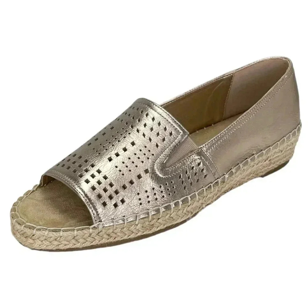 Bella Vita Cora Champagne Leather Women's Loafers - Picture 2 of 11